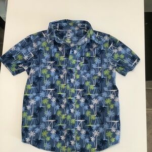 Wonder Nation Blue Palm Tree Kids Shirt